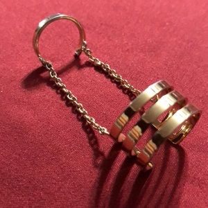 Adjustable Knuckle Chain Midi Ring